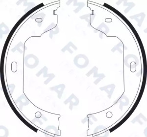 FOMAR FRICTION fo9090 -  Комплект тормозных колодок, стояночная тормозная система